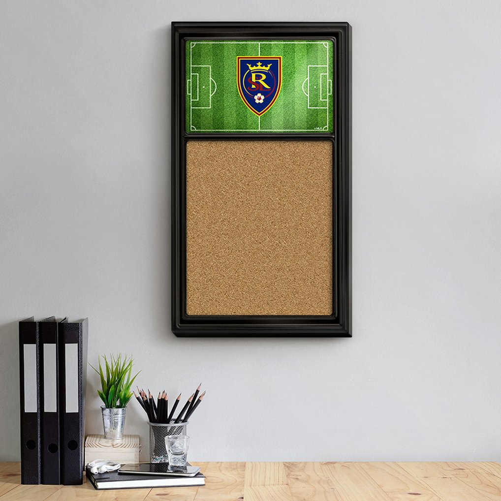 Real Salt Lake  17.5" x 31'' Cork Field Note Board