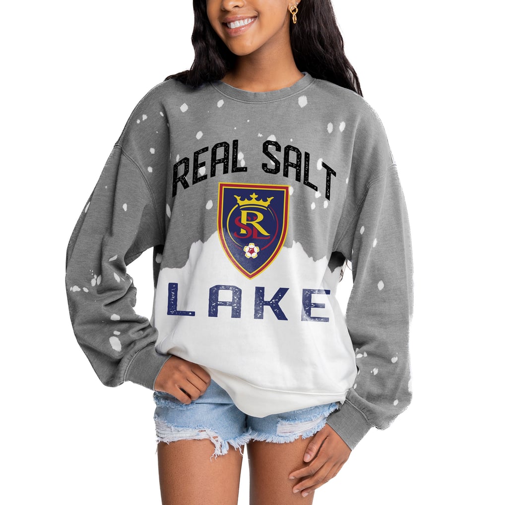 Real Salt Lake Gameday Couture Women's Twice As Nice Pullover Sweatshirt - Gray
