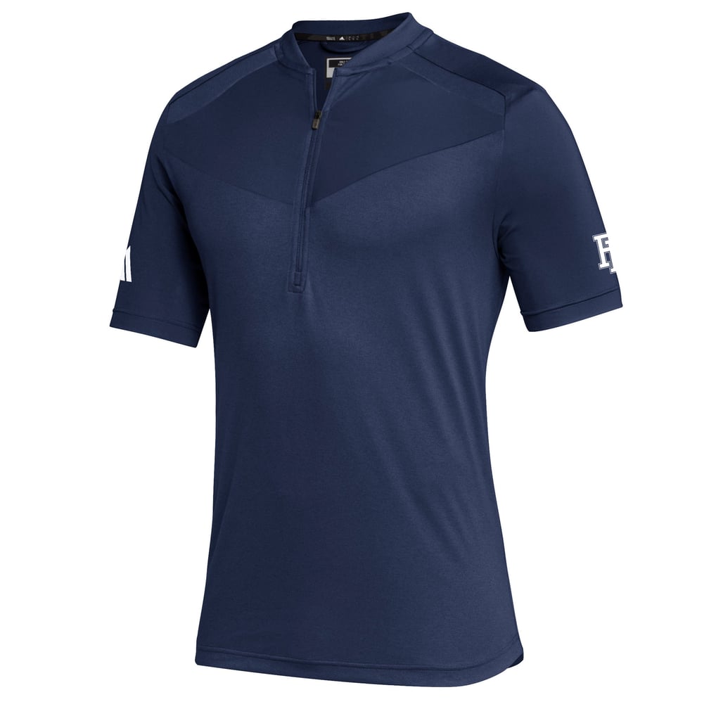  Rhode Island Rams adidas Sideline Quarter-Zip Polo - Navy