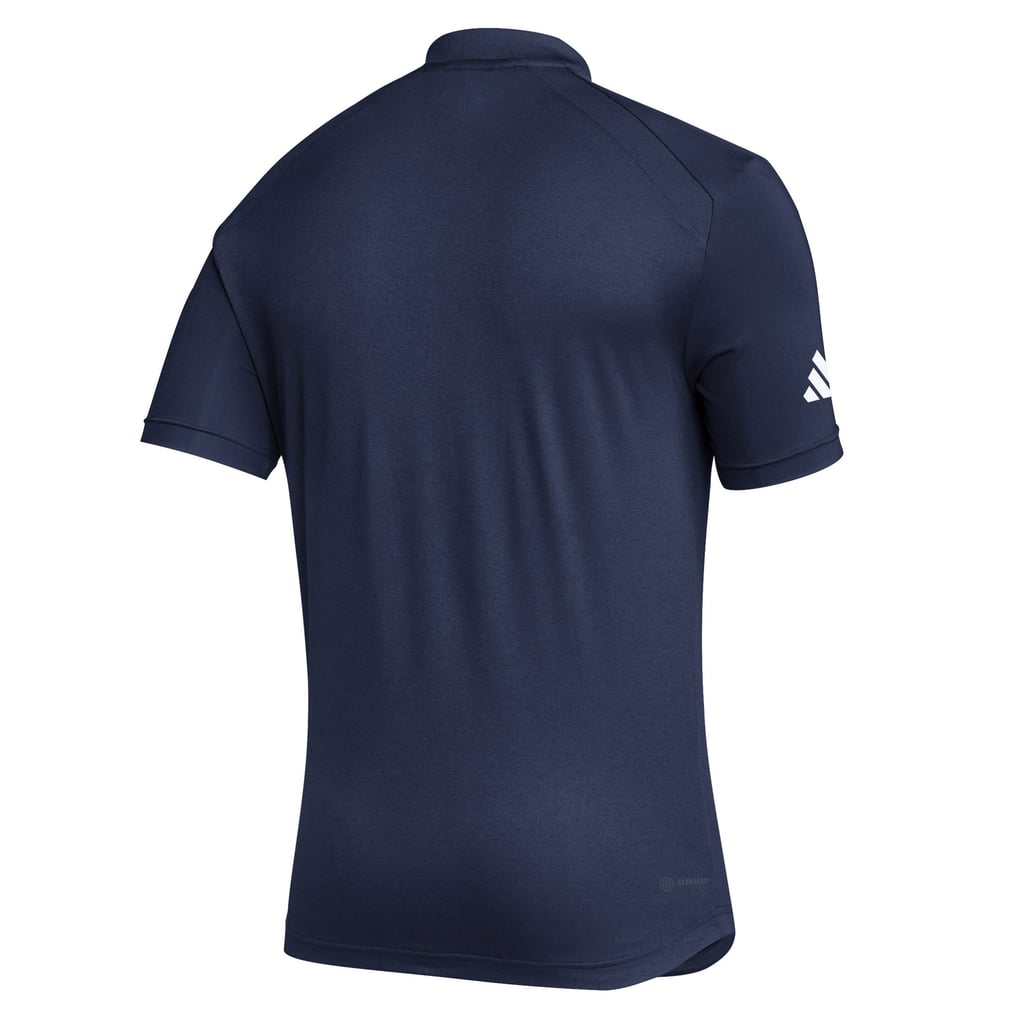  Rhode Island Rams adidas Sideline Quarter-Zip Polo - Navy