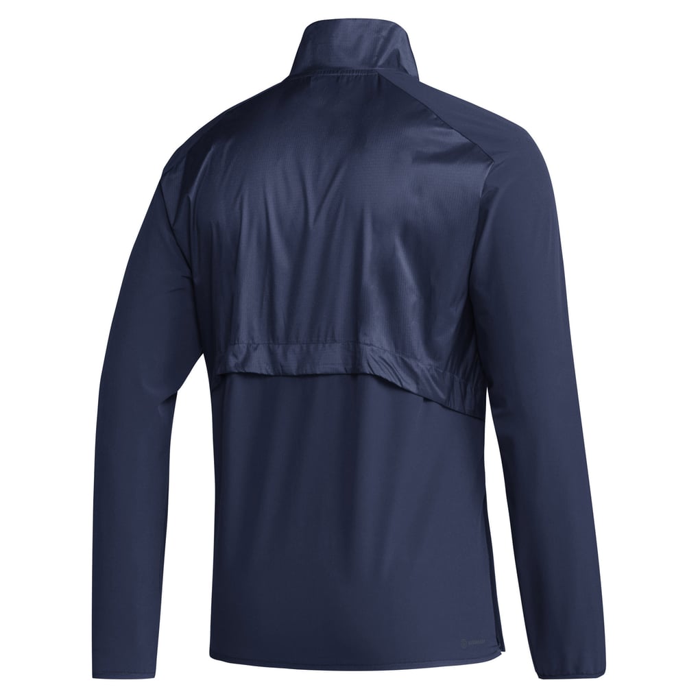  Rhode Island Rams adidas Sideline Quarter-Zip Pullover Top - Navy