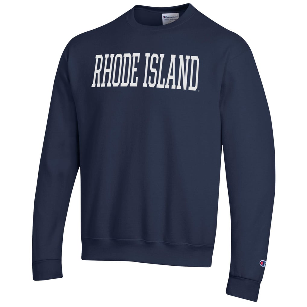 Rhode Island Rams Champion Eco Powerblend Crewneck Sweatshirt - Navy