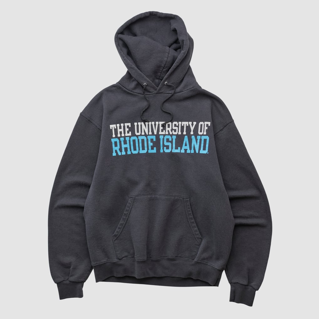 Rhode Island Rams Champion 2000s Hooded Pullover Sweatshirt - Black - XS by Fanatics Real Vintage