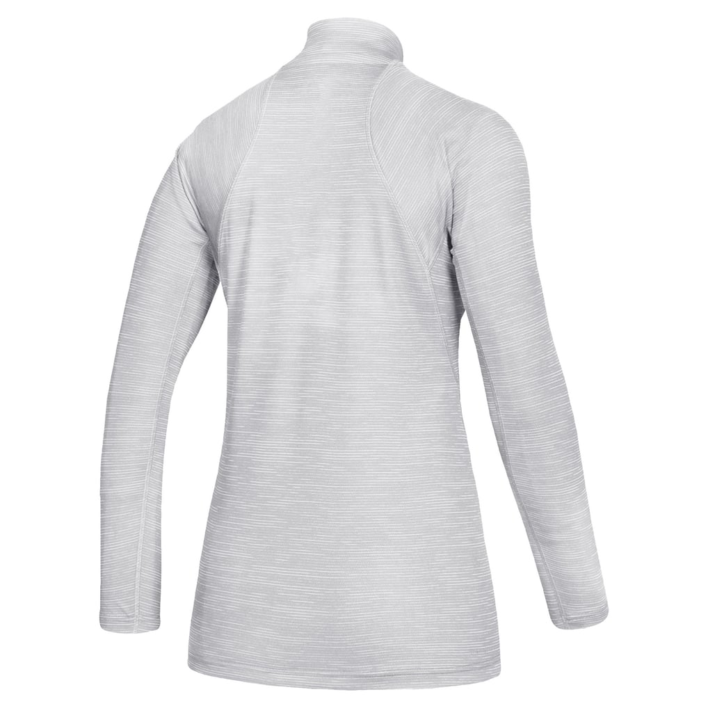 Rhode Island Rams adidas Women's Game Mode Performance Quarter-Zip Pullover Top - White