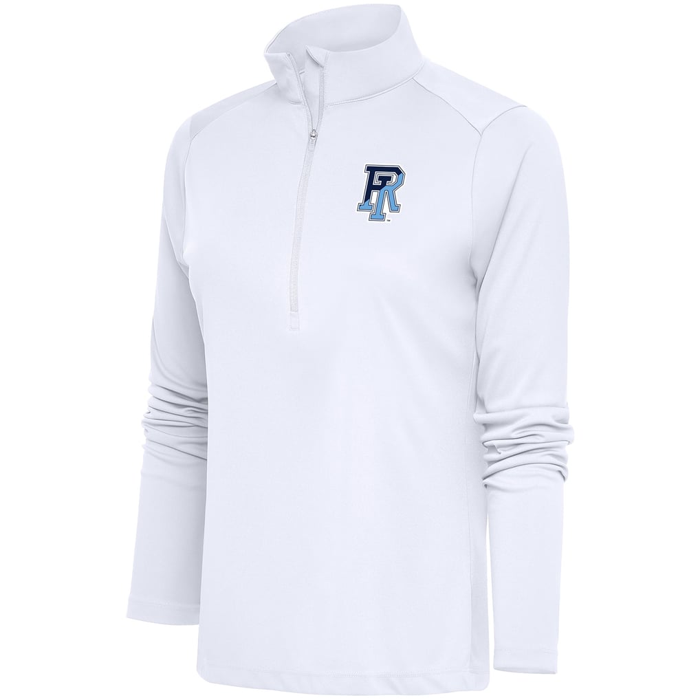  Rhode Island Rams Antigua Women's Tribute Half-Zip Pullover - White