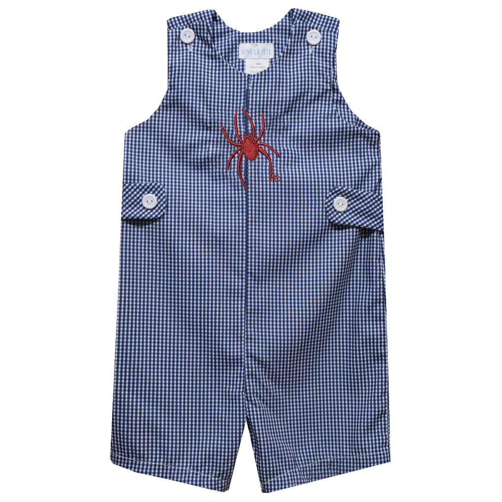 Richmond Spiders Vive La Fete Infant Gingham Jon Jon Romper - Blue