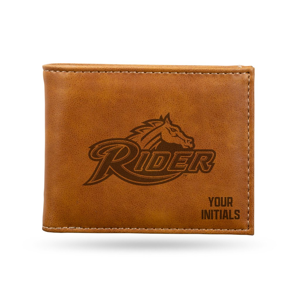 Rider Broncs Personalized Billfold Wallet - Brown