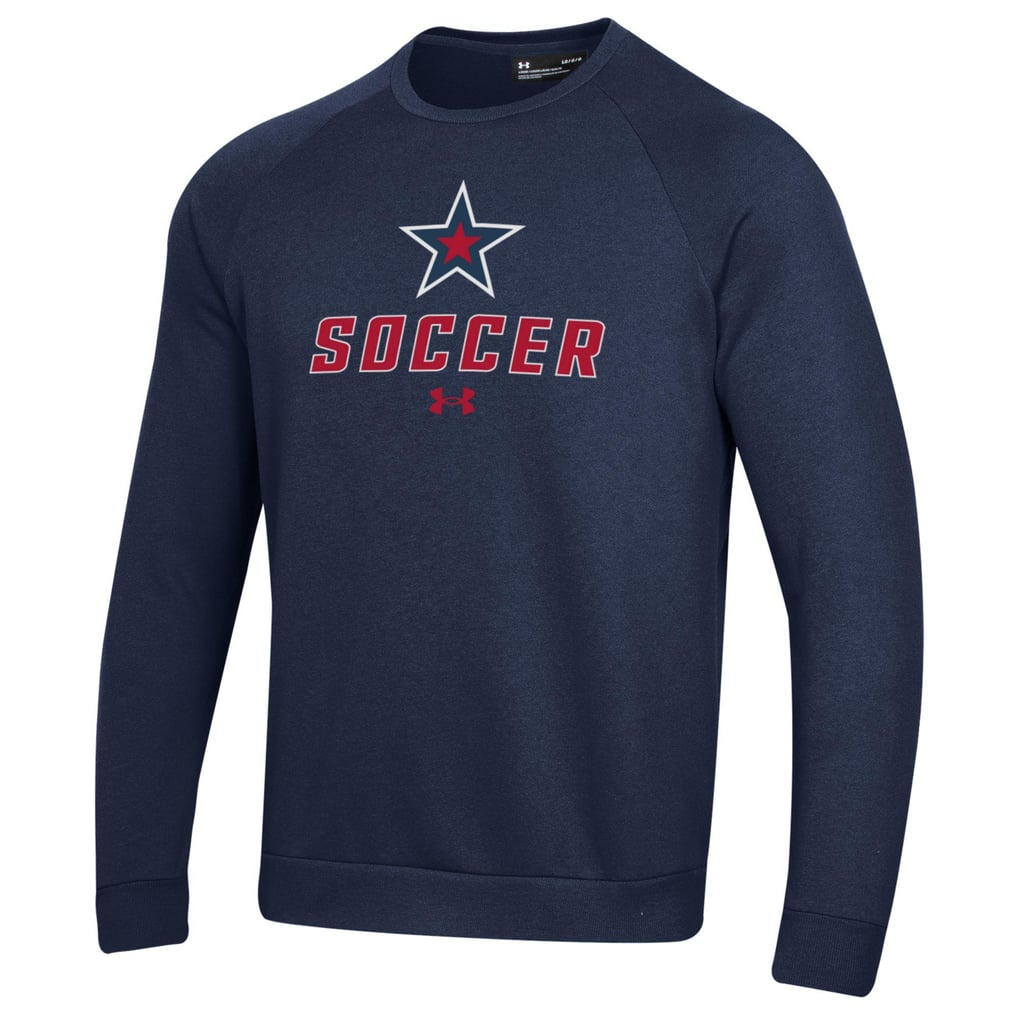 Robert Morris Colonials Under Armour Soccer Rival Fleece Raglan Pullover Sweatshirt - Navy