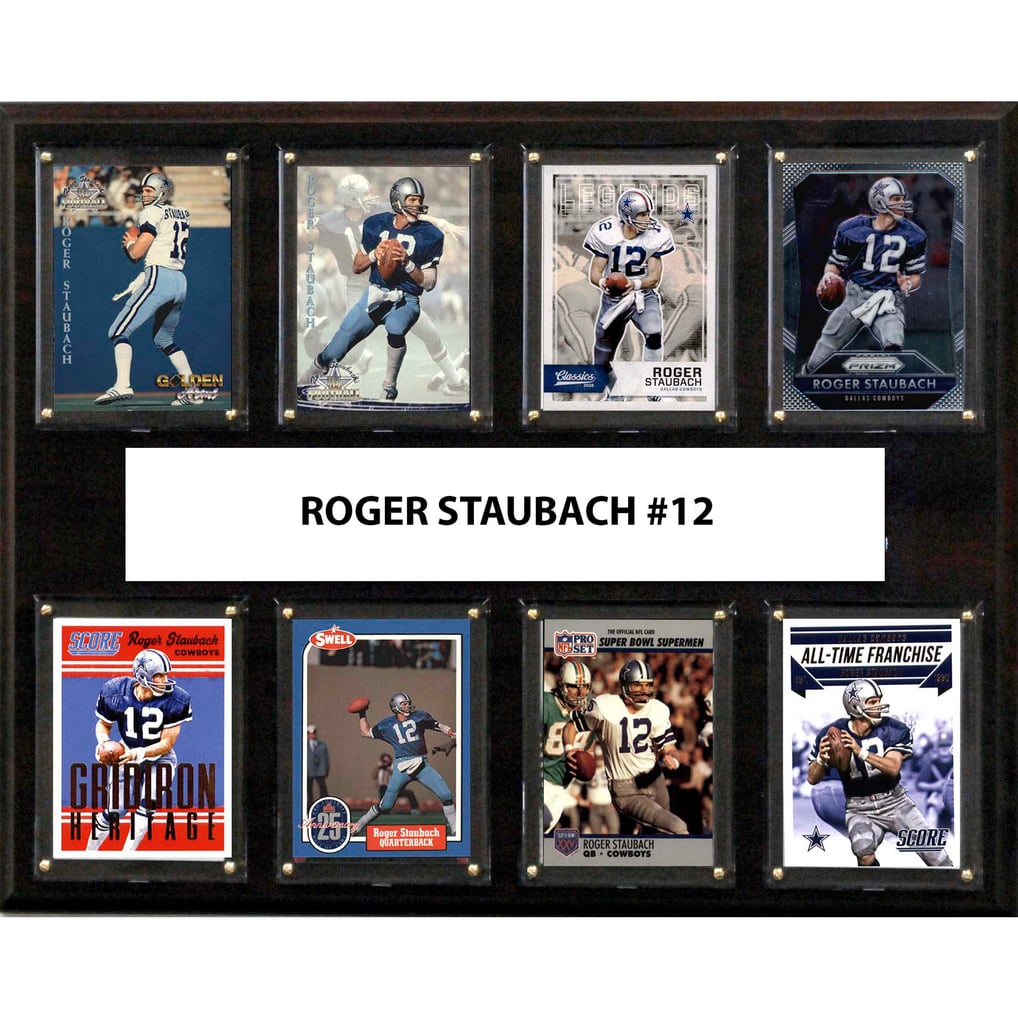 Roger Staubach Dallas Cowboys 12'' x 15'' Plaque