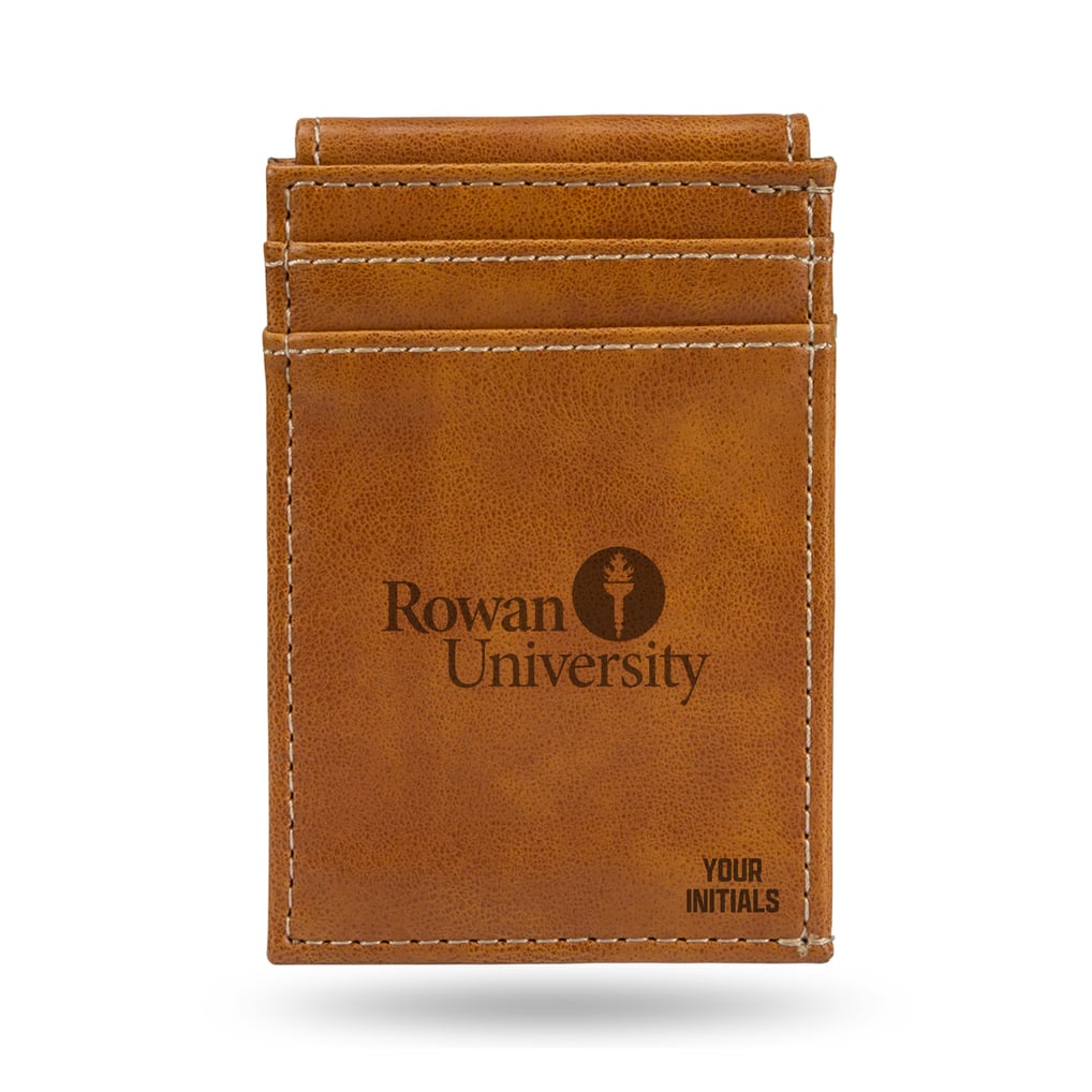 Rowan Profs Personalized Front Pocket Wallet - Brown