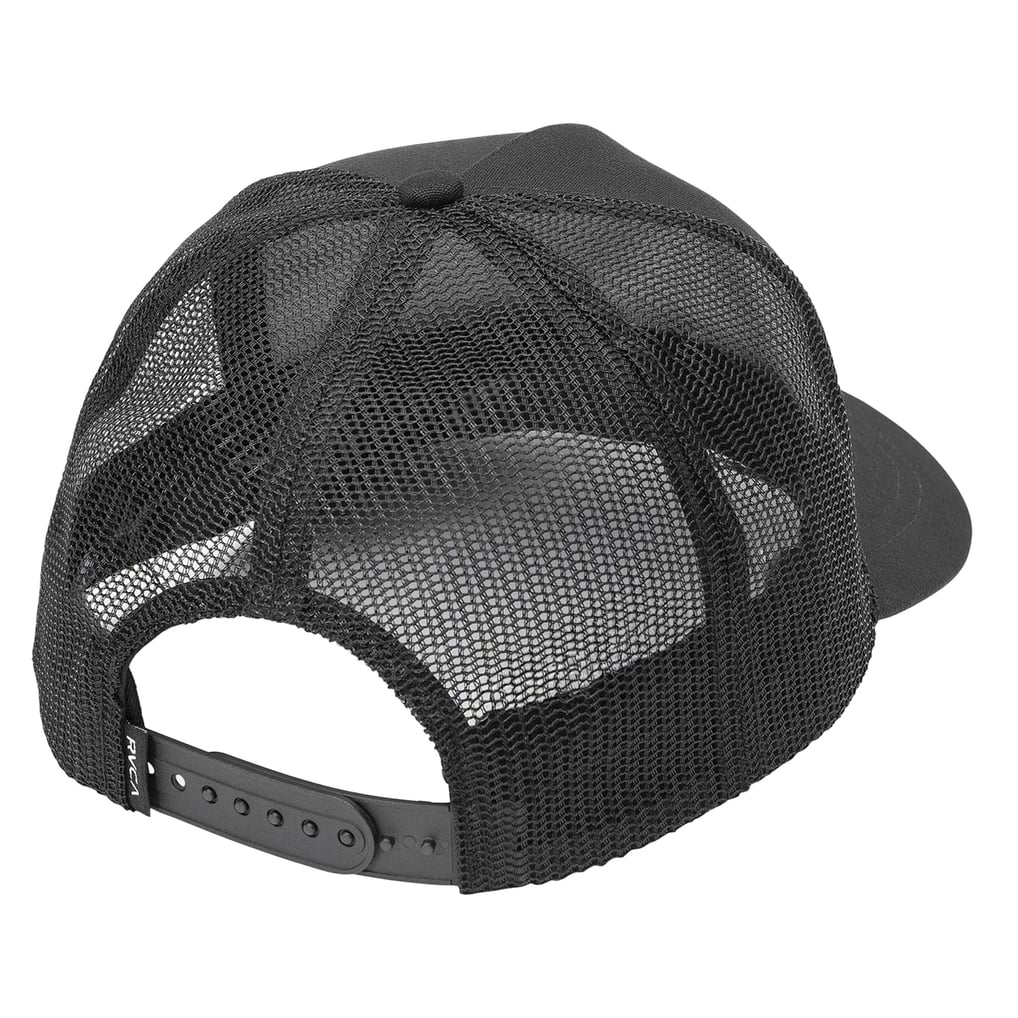 RVCA Big Cat Curved Trucker Adjustable Hat - Black