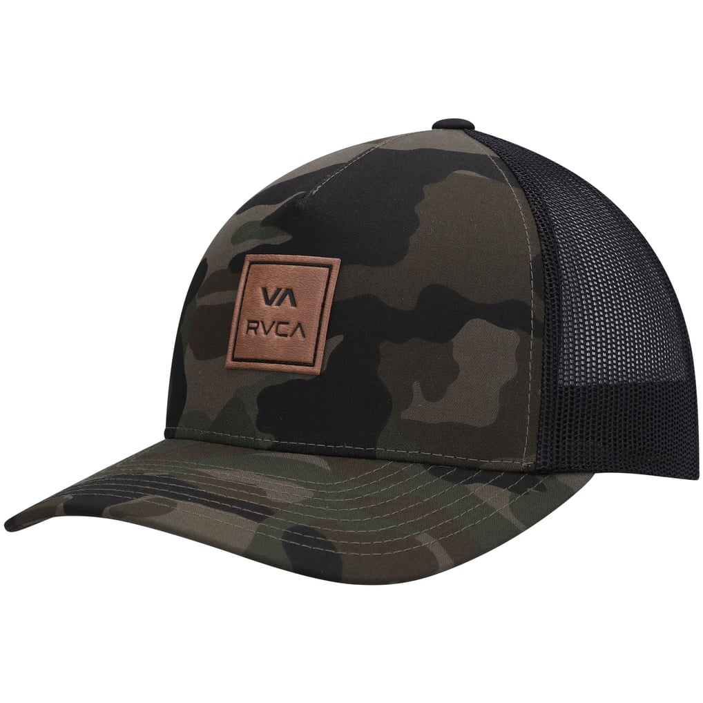 RVCA VA All The Way Trucker Snapback Hat - Camo 