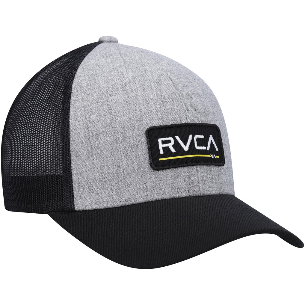 RVCA HYL Ticket III Trucker Snapback Hat - Heathered Gray