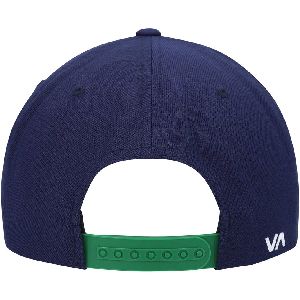 RVCA Logo Twill II Snapback Hat - Navy/Green