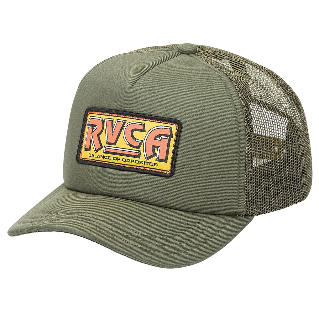  RVCA Foam Front Mesh Trucker Adjustable Hat - Olive