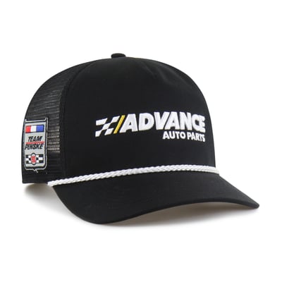  Ryan Blaney '47 Side Patch Hitch Trucker Rope Adjustable Hat - Black