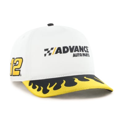  Ryan Blaney '47 Flame Hitch Adjustable Hat - White/Gold