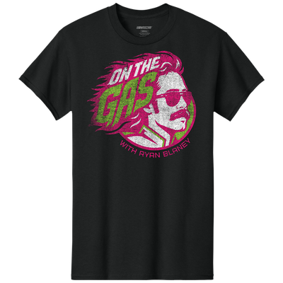 On The Gas with Ryan Blaney Classic Ink T-Shirt - Black