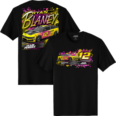 Ryan Blaney Classic Ink BodyArmor Flash I.V. Car T-Shirt - Black