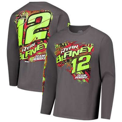 Ryan Blaney Classic Ink Long Sleeve T-Shirt - Charcoal