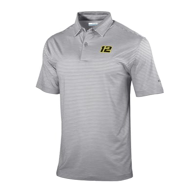 Ryan Blaney Columbia Omni-Wick Golden Hills Polo - Gray