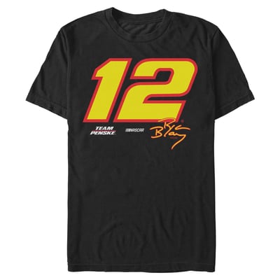 Ryan Blaney Mad Engine Big Number Graphic T-Shirt - Black
