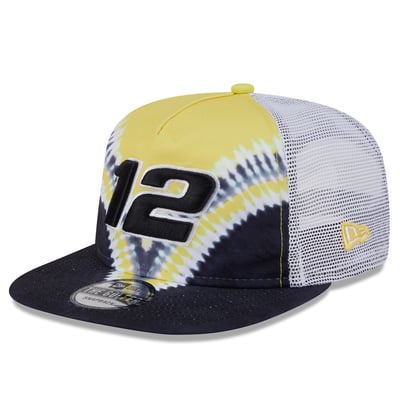 Ryan Blaney New Era  Golfer Tie-Dye Snapback Hat - Black