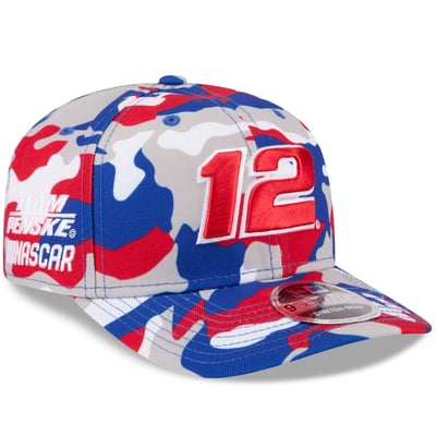 Ryan Blaney New Era Patriotic Camo 9SEVENTY Stretch-Snap Hat - White