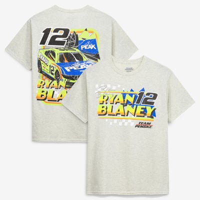  Ryan Blaney Team Penske #12 Peak T-Shirt - Heather Oatmeal