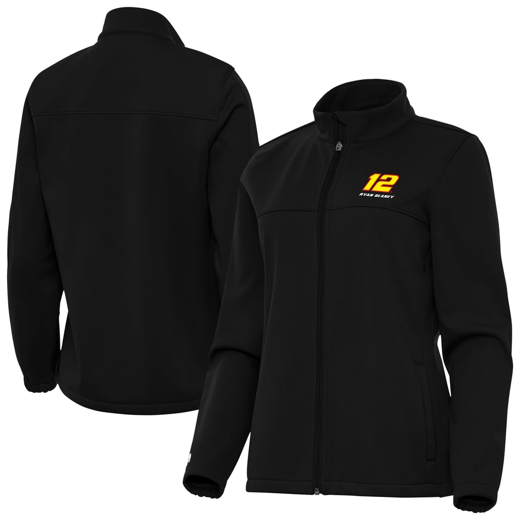  Ryan Blaney Antigua Women's Links 2 Full-Zip Golf Jacket - Black