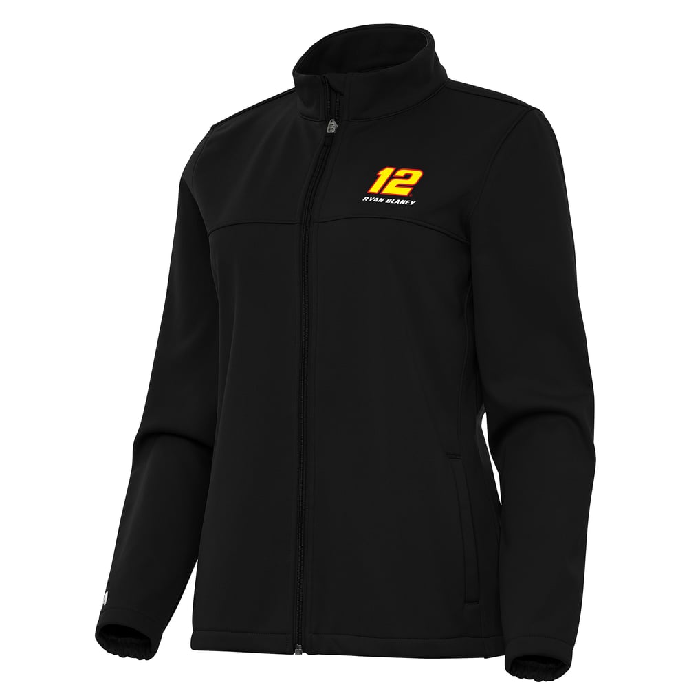  Ryan Blaney Antigua Women's Links 2 Full-Zip Golf Jacket - Black