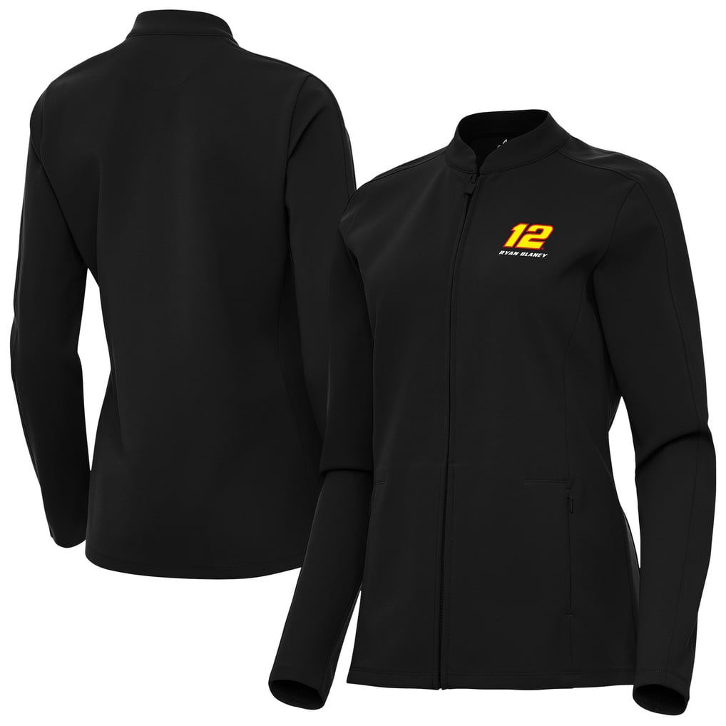  Ryan Blaney Antigua Women's Regard Full-Zip Jacket - Black