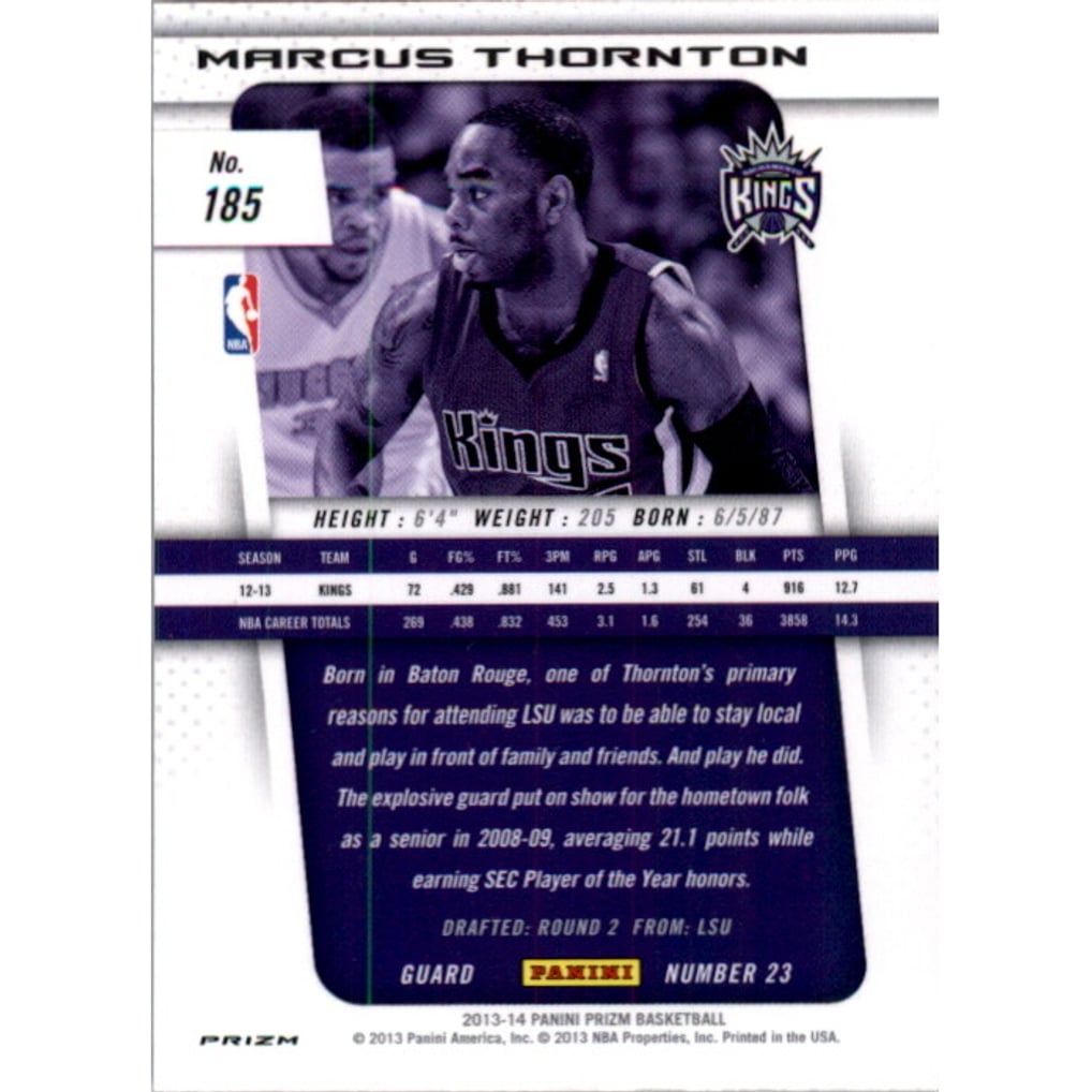 2013-14 Panini Prizm Prizms #185 Marcus Thornton