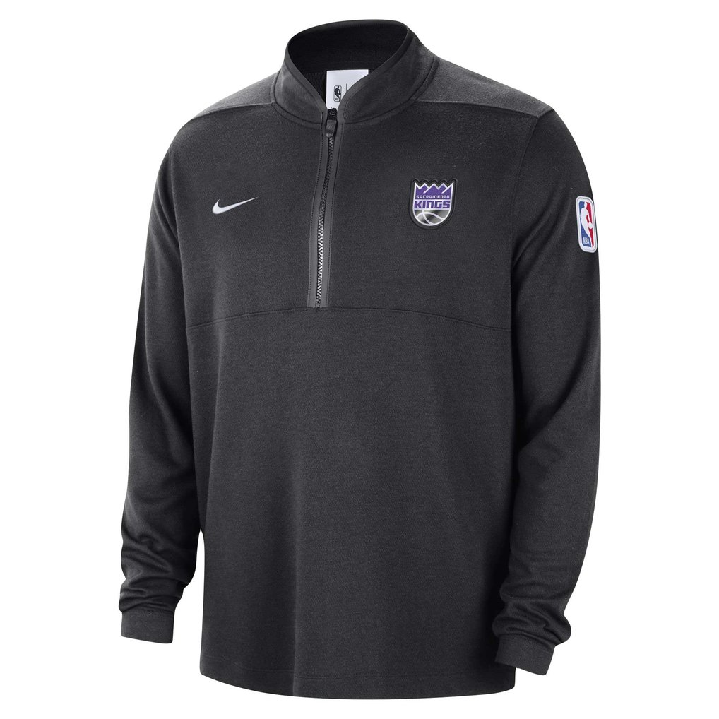 Sacramento Kings Nike Authentic Performance Half-Zip Jacket - Black