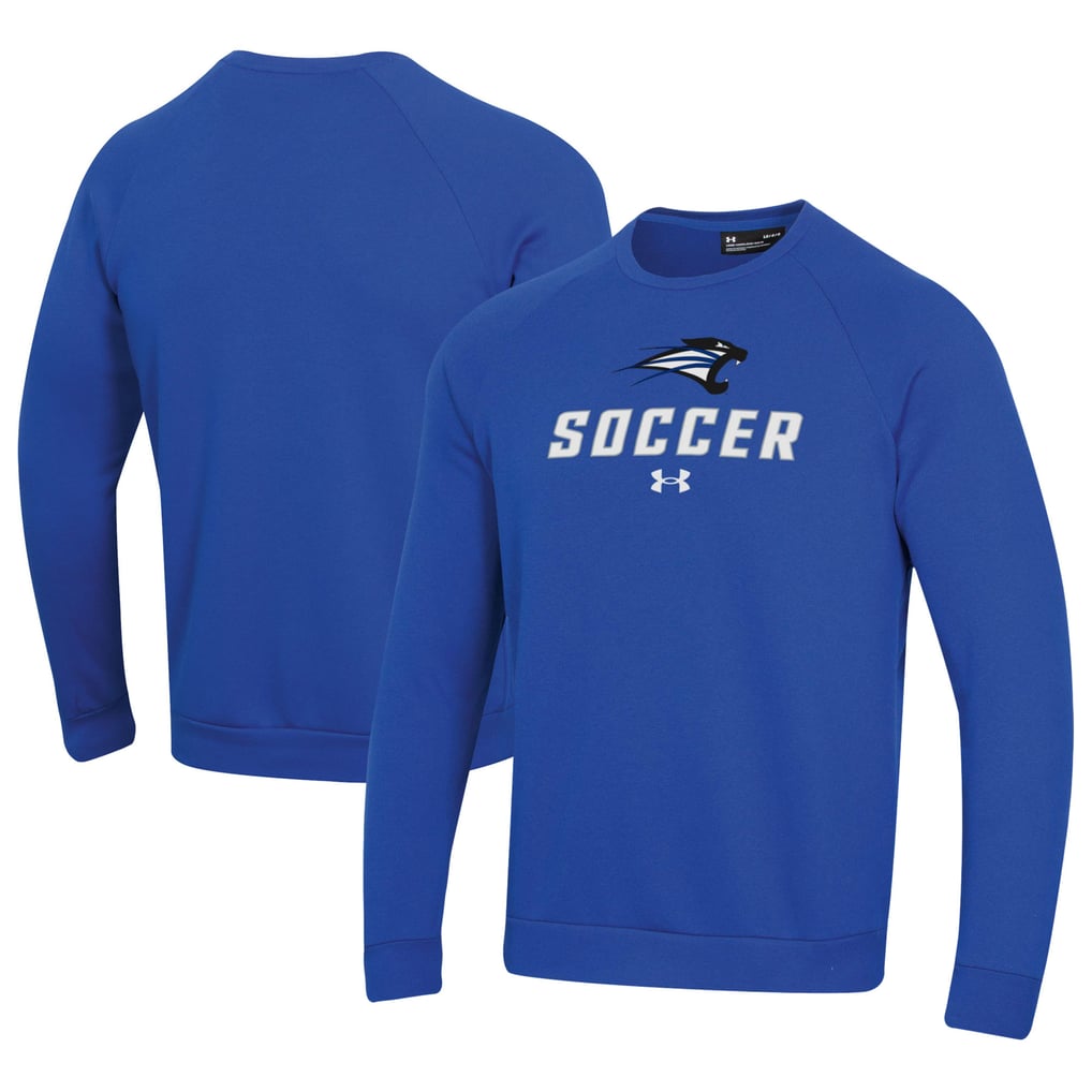 Saint Francis Cougars Under Armour Soccer Rival Fleece Raglan Pullover Sweatshirt - Blue