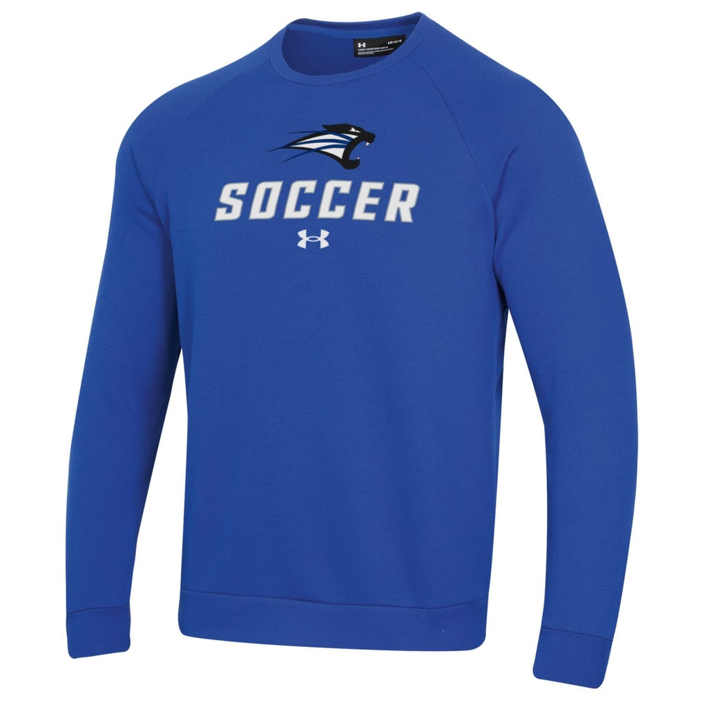 Saint Francis Cougars Under Armour Soccer Rival Fleece Raglan Pullover Sweatshirt - Blue