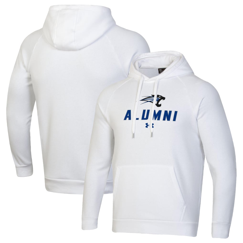 Saint Francis Cougars Under Armour Alumni Rival Raglan Fleece Pullover Hoodie - White