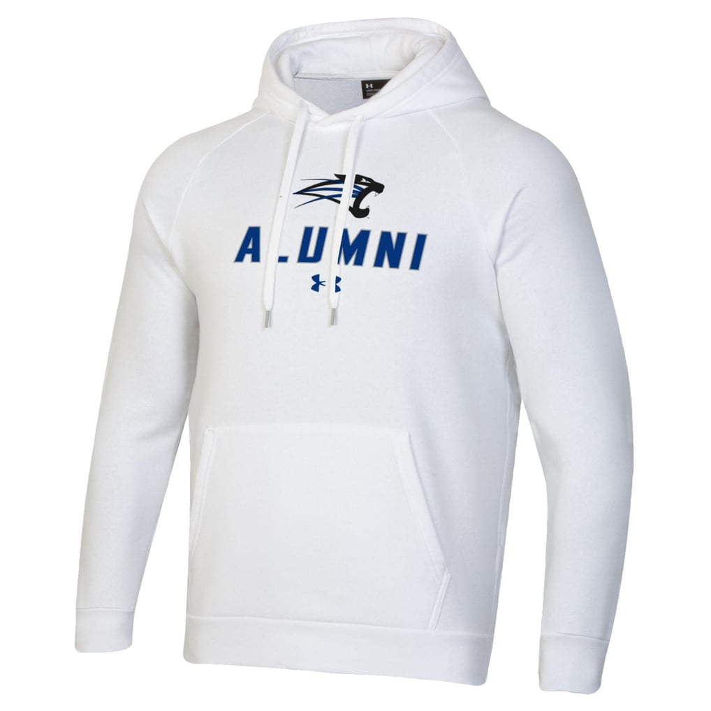 Saint Francis Cougars Under Armour Alumni Rival Raglan Fleece Pullover Hoodie - White