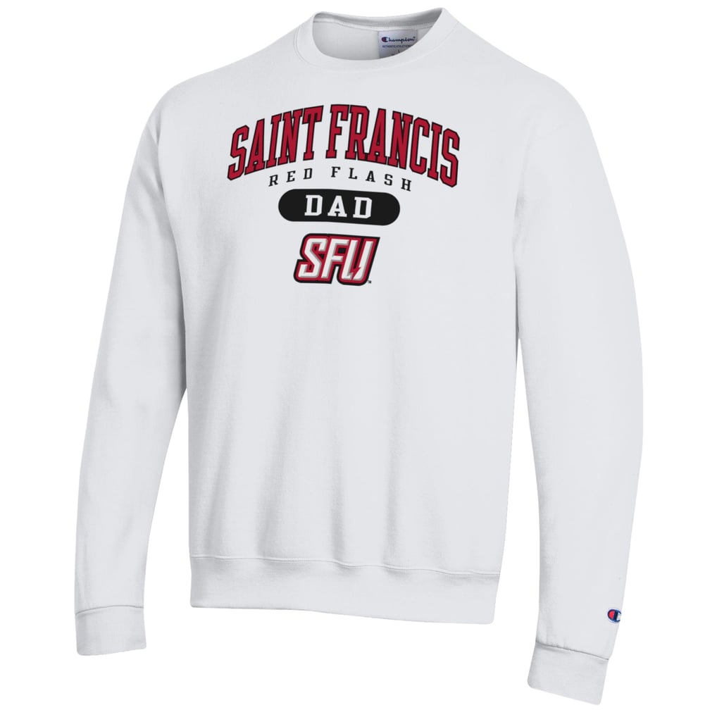 Saint Francis Red Flash Champion Dad Pill Box Eco Powerblend Sweatshirt - White