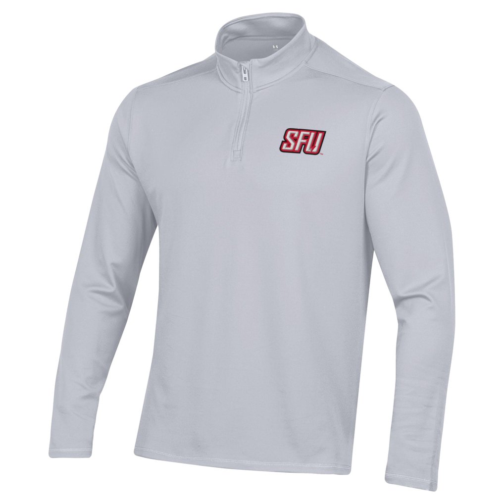  Saint Francis Red Flash Under Armour Motion Quarter-Zip Jacket - Gray