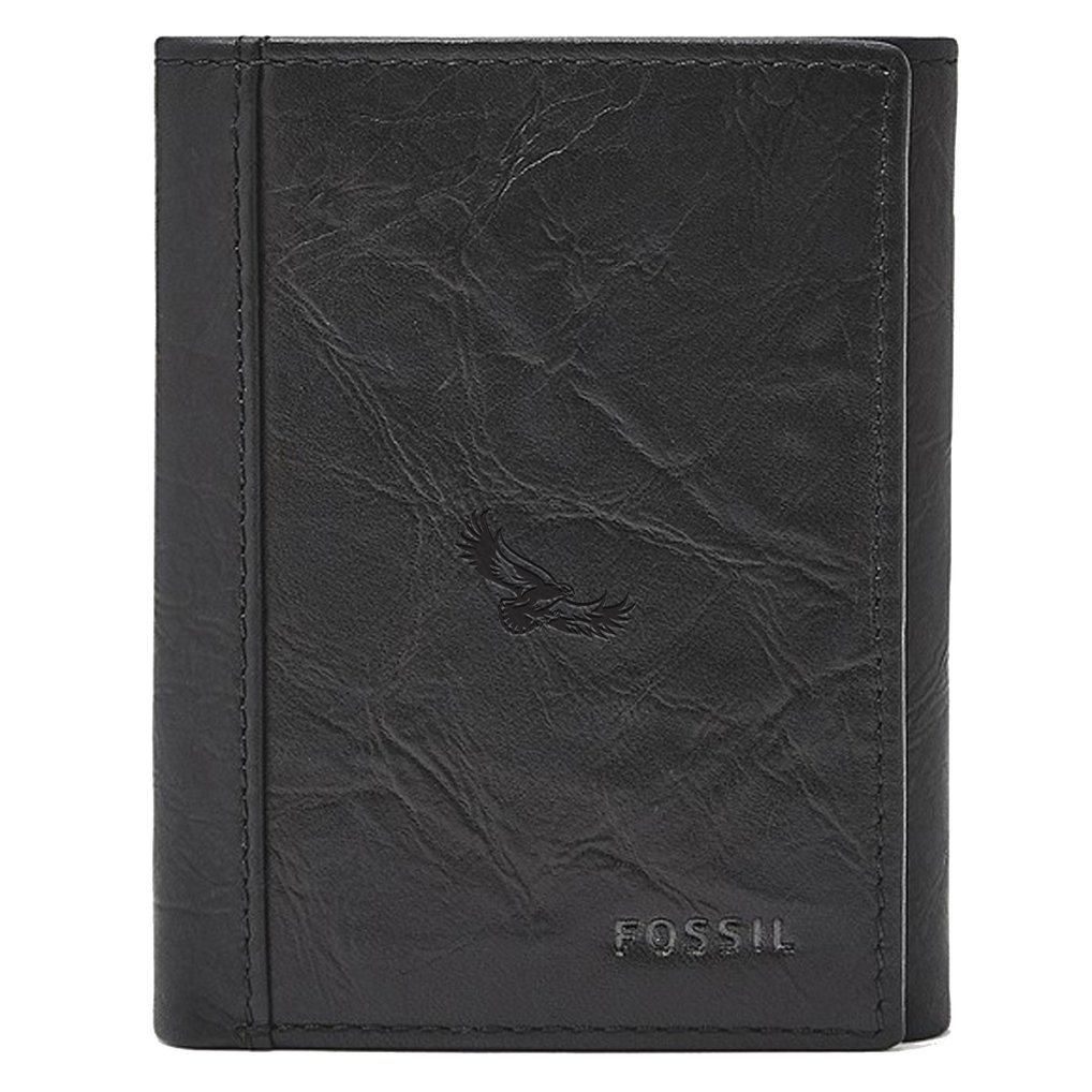  Fossil Neel Extra Capacity Trifold Wallet - Black