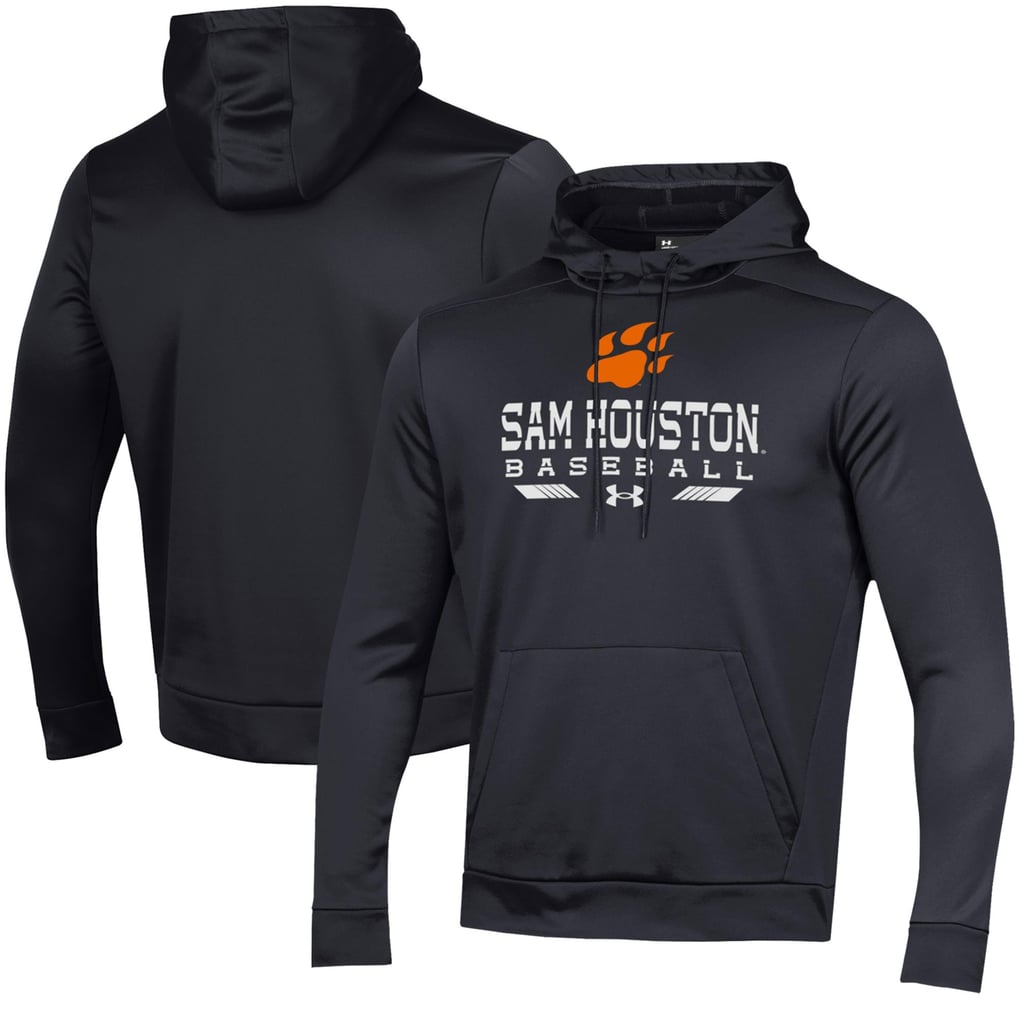  Sam Houston State Bearkats Under Armour Baseball Pullover Hoodie - Black