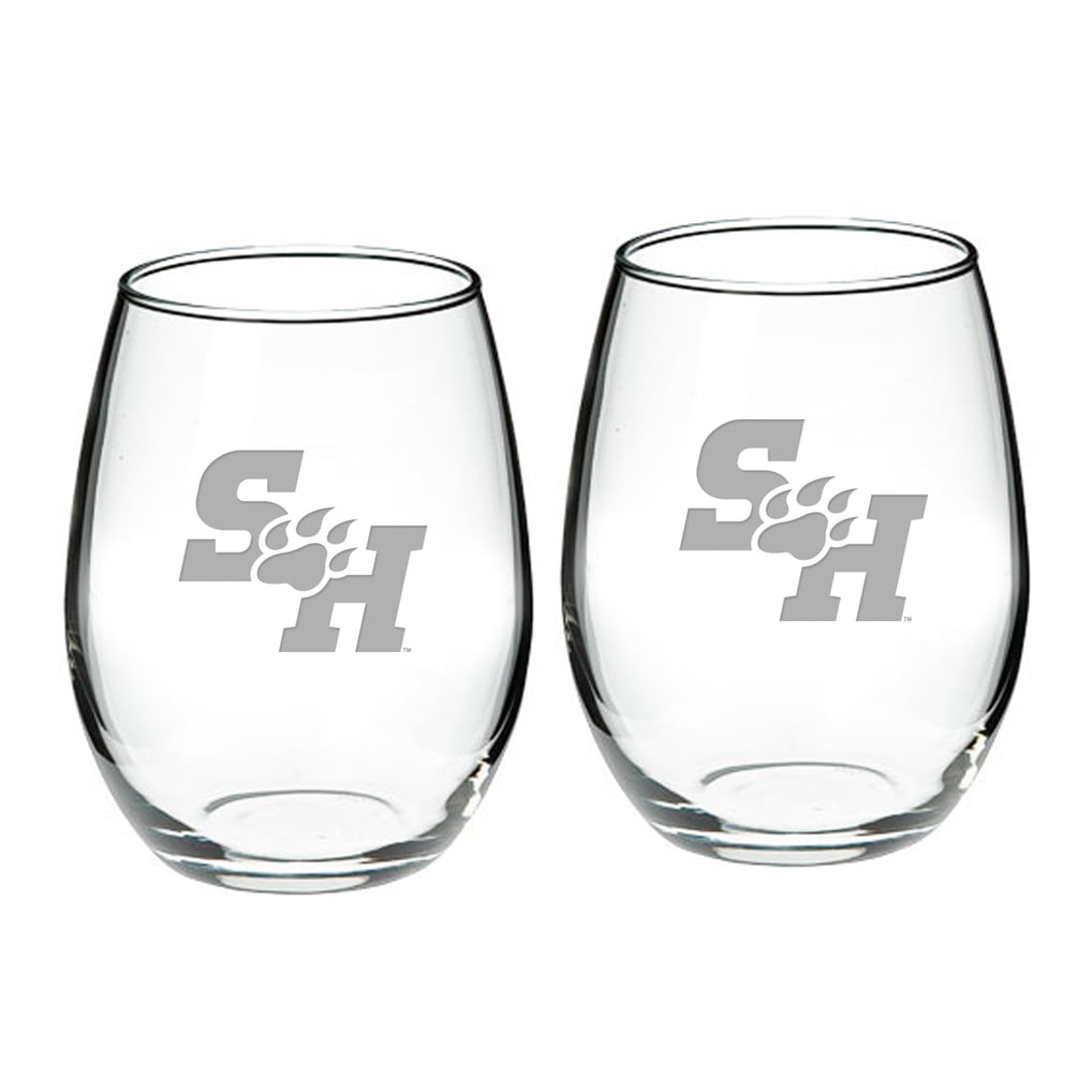 Sam Houston State Bearkats 21oz. 2-Piece Stemless Wine Glass Set