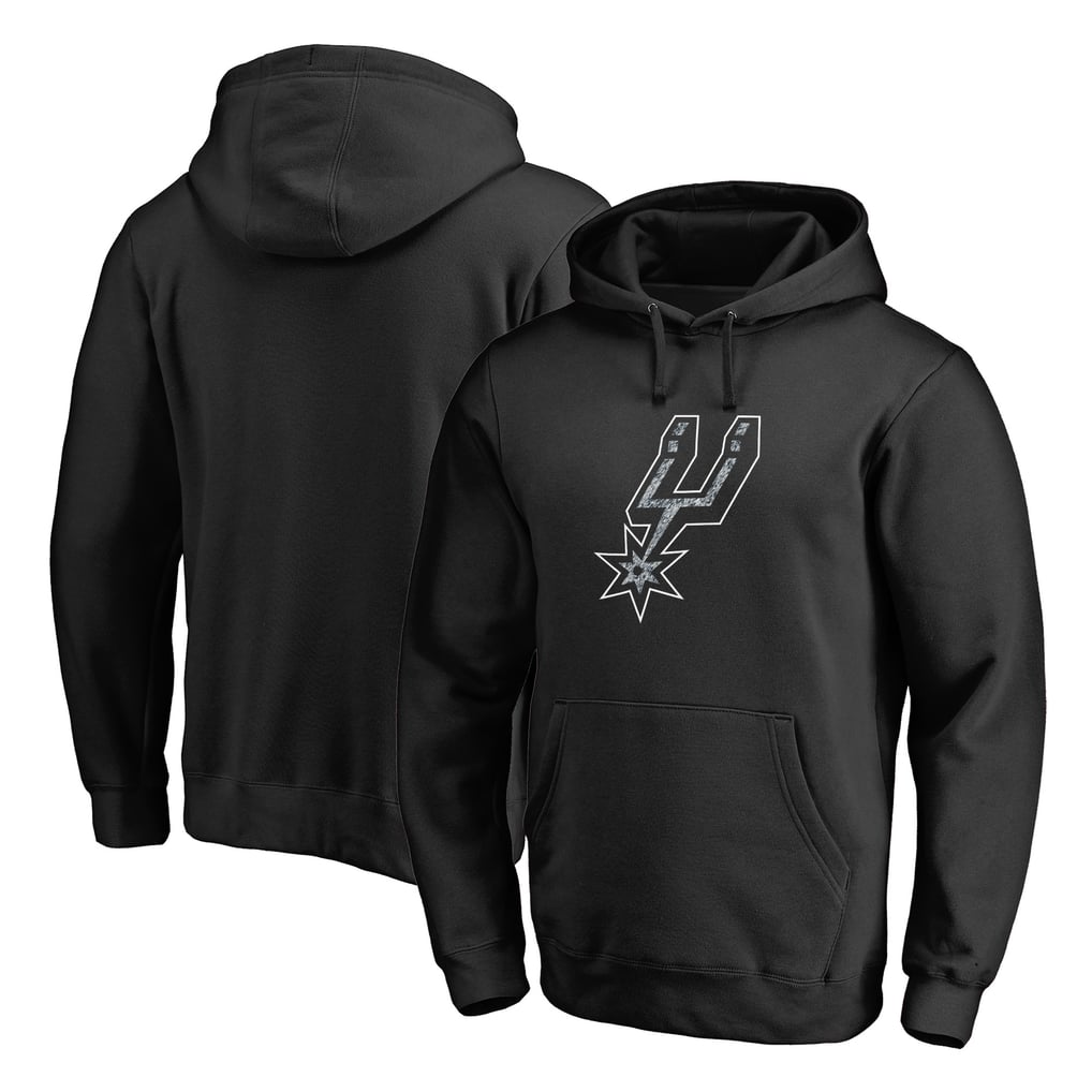 San Antonio Spurs Static Logo Pullover Hoodie - Black