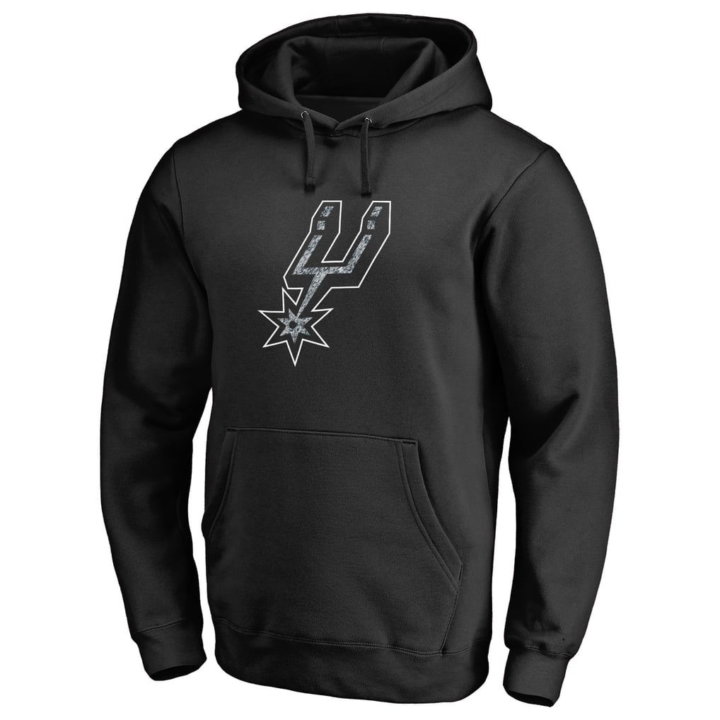 San Antonio Spurs Static Logo Pullover Hoodie - Black