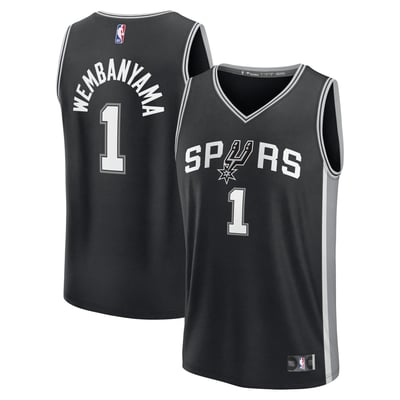 Victor Wembanyama San Antonio Spurs Fanatics Fast Break Replica Player Jersey - Icon Edition - Black