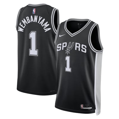 Victor Wembanyama San Antonio Spurs Nike Unisex Swingman Jersey - Icon Edition - Black