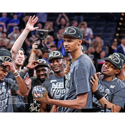 Victor Wembanyama San Antonio Spurs Unsigned Fanatics Authentic 2026 Western Conference Finals Champions MVP Photograph