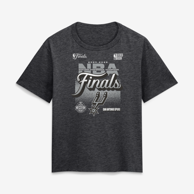 San Antonio Spurs Fanatics Women's 2026 NBA Western Conference Champions Locker Room T-Shirt - Charcoal