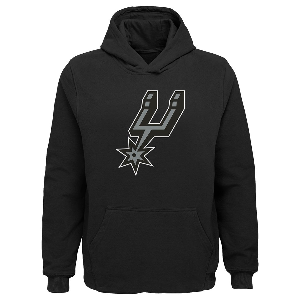San Antonio Spurs Outerstuff Youth Primary Logo Pullover Hoodie - Black